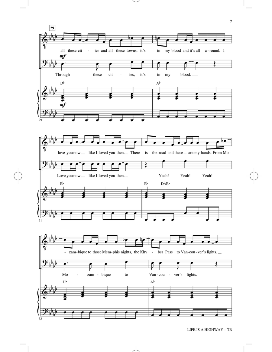 Life Is A Highway (arr. Cristy Cari Miller) TB scores gallery preview page 5
