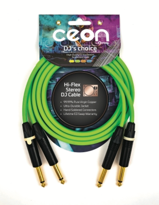 Premium DJ Dual/Mono (Black Light) Cable