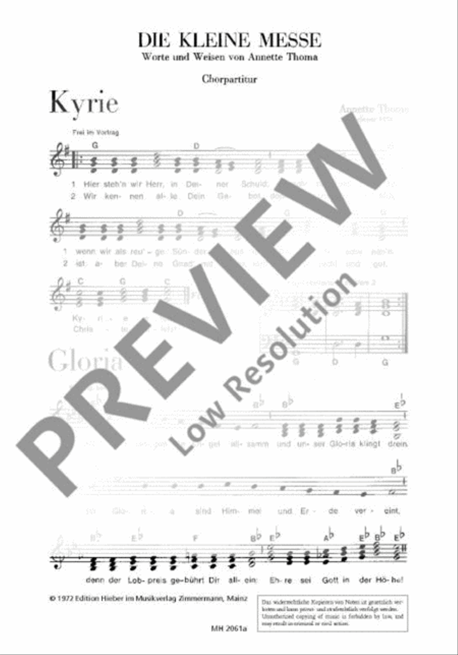 Die Kleine Messe Die Kleine Messe Choir scores gallery preview page 2