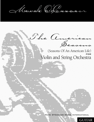 Book cover for The American Seasons (guitar part – violin and string orchestra)