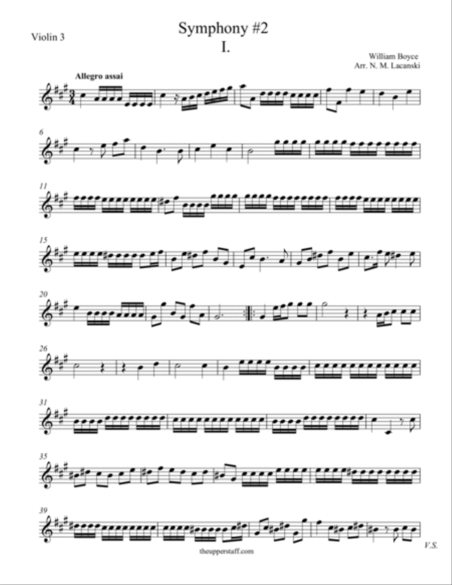 Symphony #2 First Movement String Orchestra scores gallery preview page 4