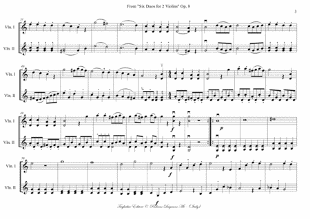 DUO No. 1 for two Violins - I. Pleyel - (from Six duos for 2 Violins - Op. 8) - PDF file with integr image number null