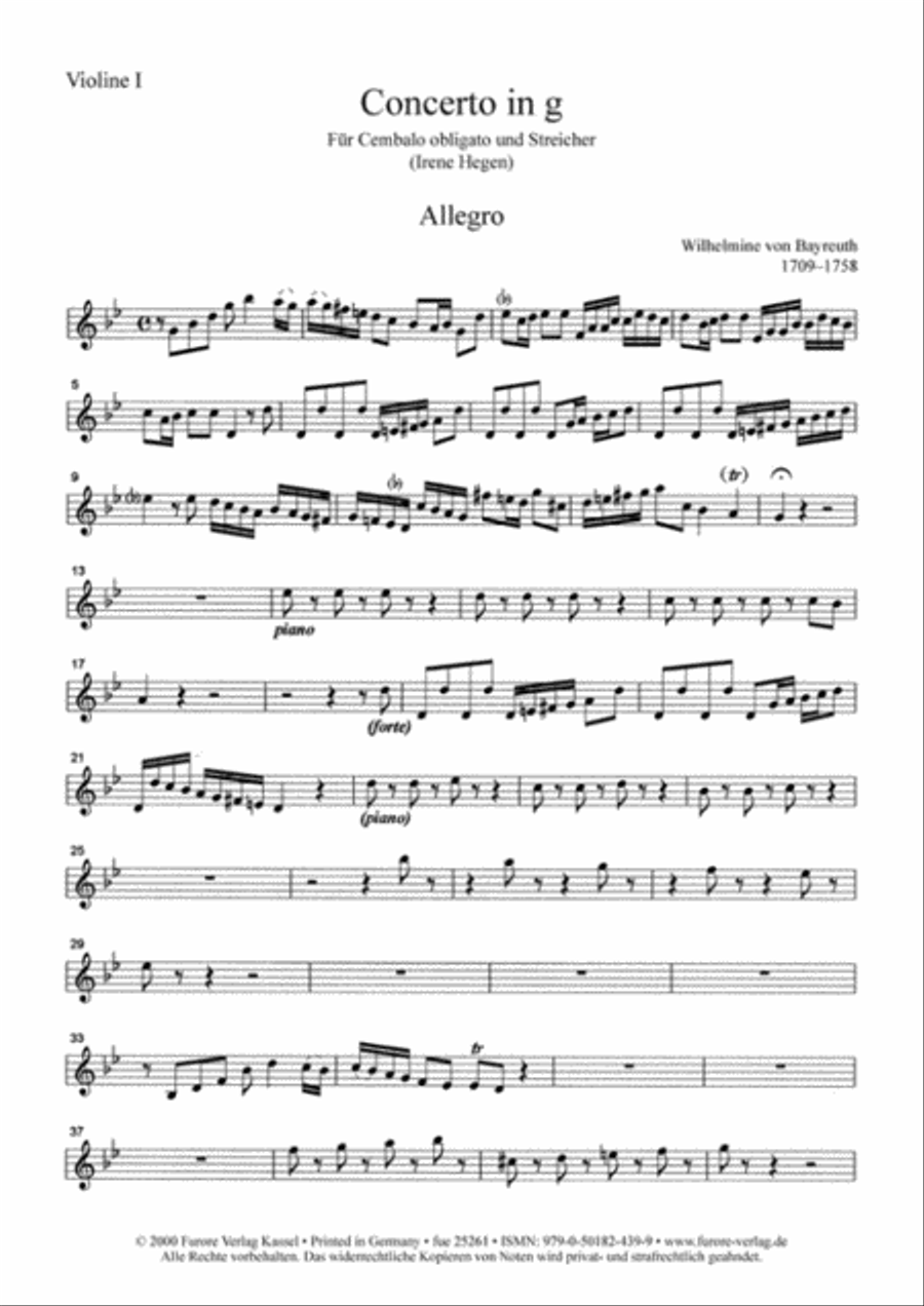 Concerto in G String Orchestra scores gallery preview page 2