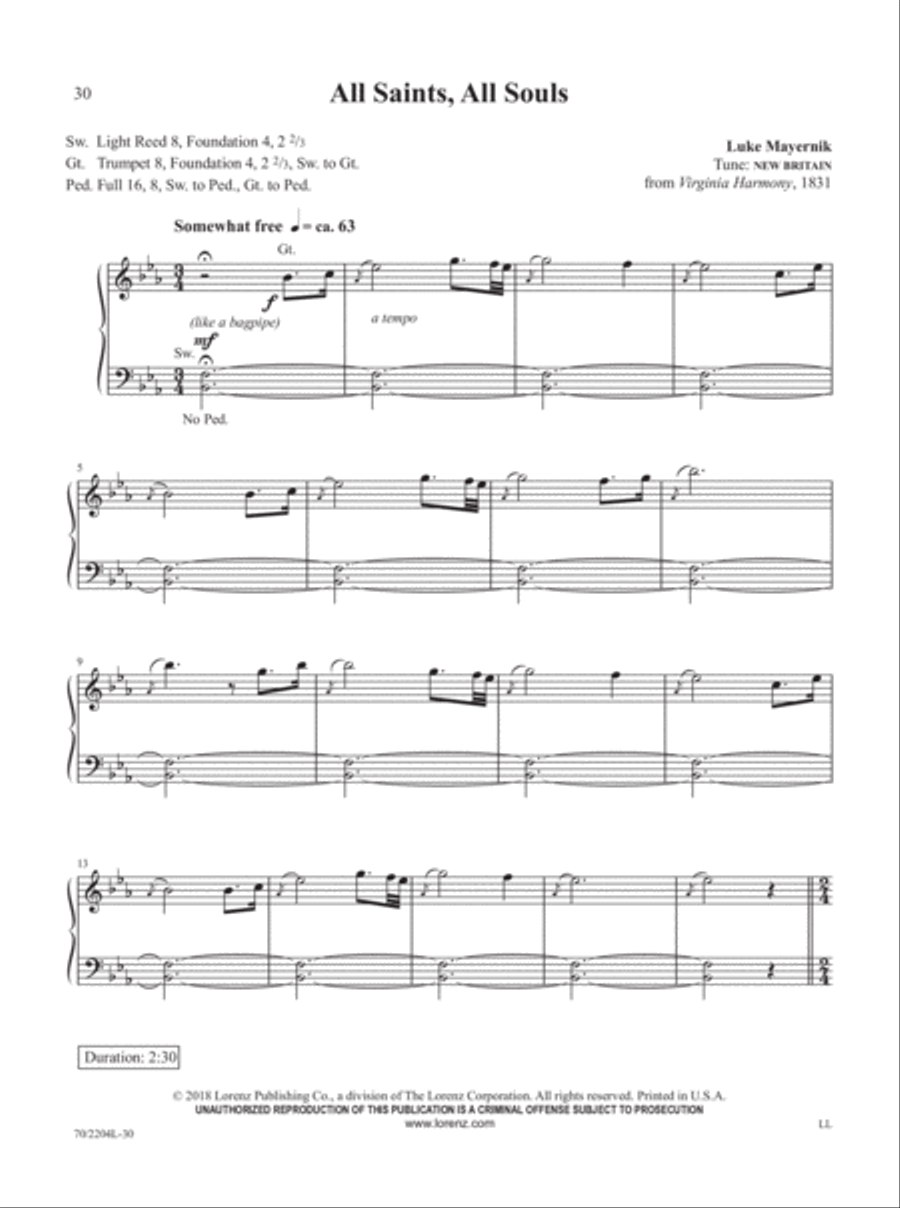 The Organist's Library, Vol 66 Organ Solo scores gallery preview page 15