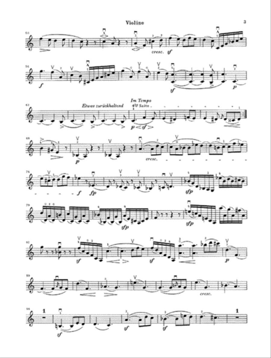 Sonata for Piano and Violin in A Minor Op. 105 Violin Solo scores gallery preview page 4