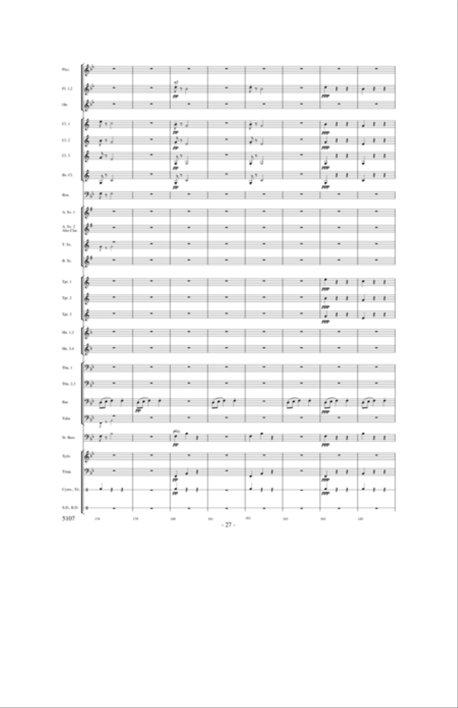 Slavonic Dance No. 1 Concert Band scores gallery preview page 26