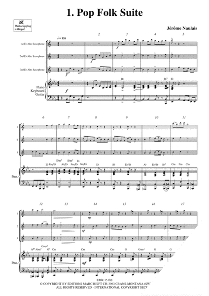 3 Alto Saxophones & Piano Vol. 4 image number null
