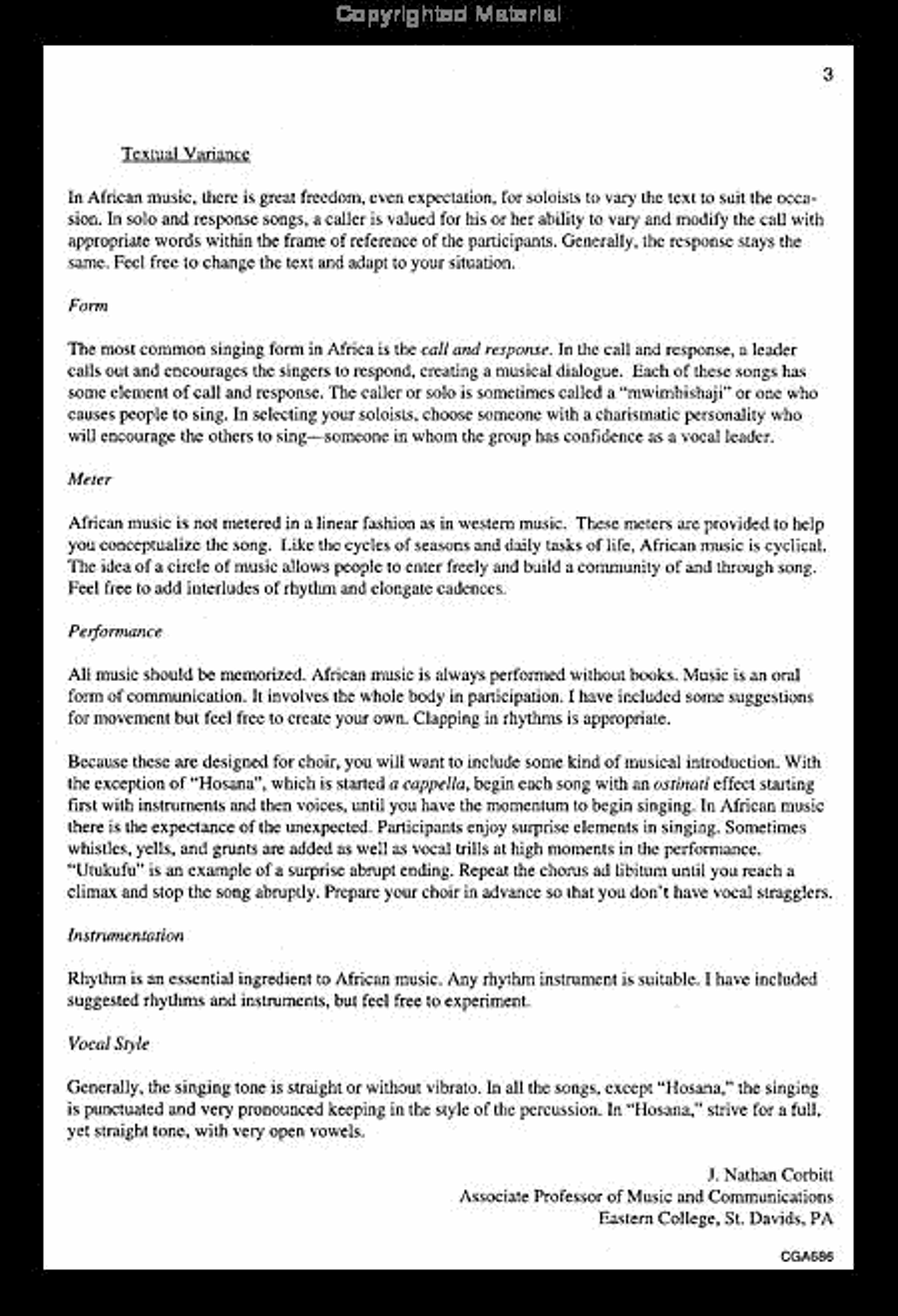 Four African Hymns Choir scores gallery preview page 3