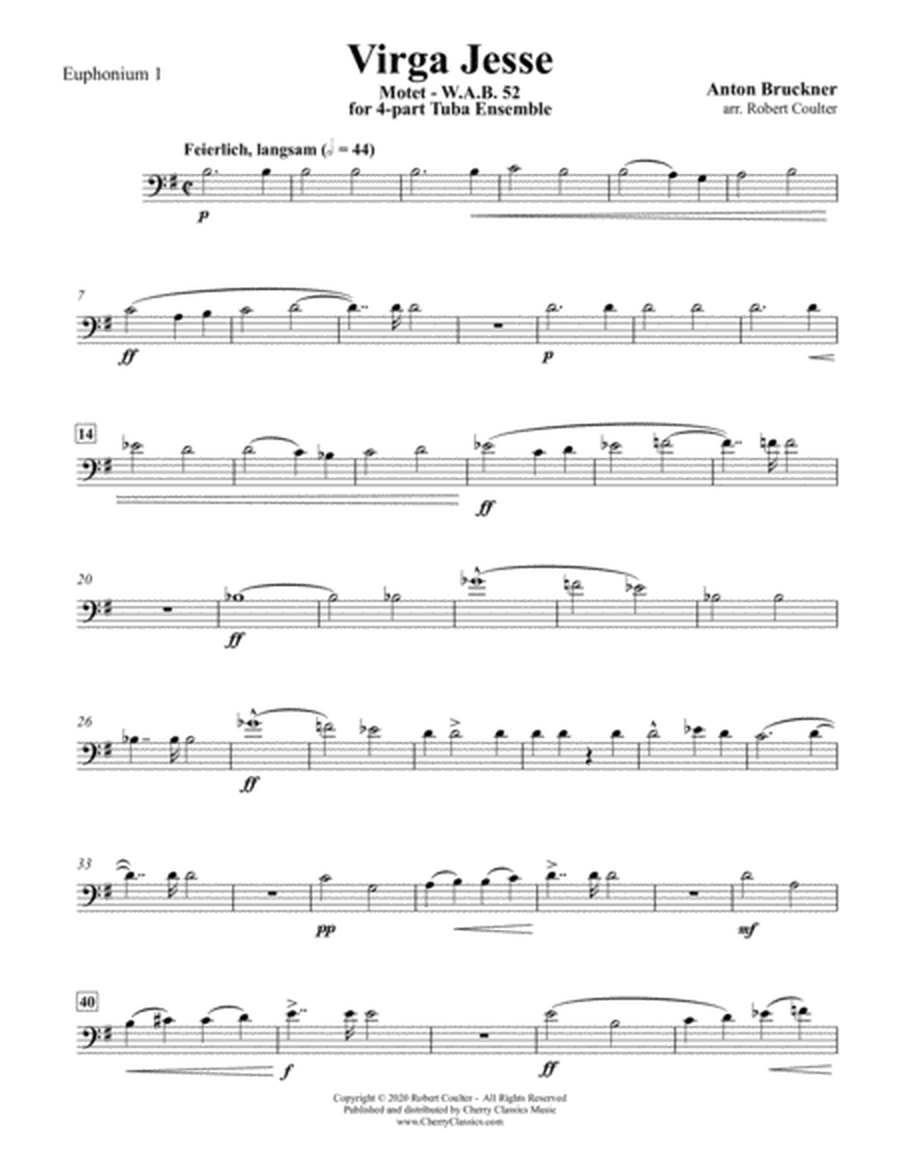 Virga Jesse, Motet for 4-part Tuba Ensemble image number null