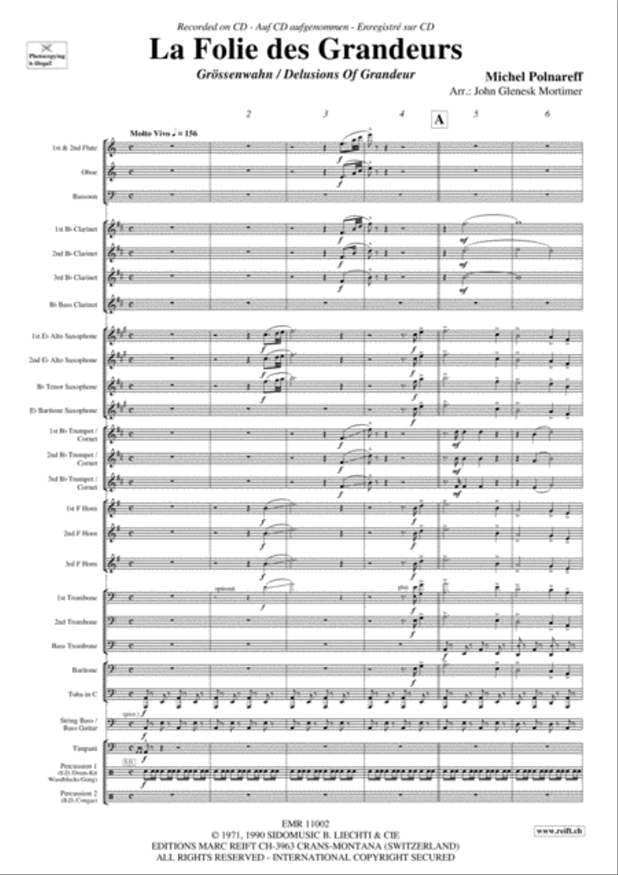 La Folie des Grandeurs La Folie des Grandeurs Concert Band scores gallery preview page 4