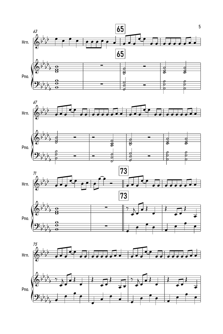 Stay Piano scores gallery preview page 5