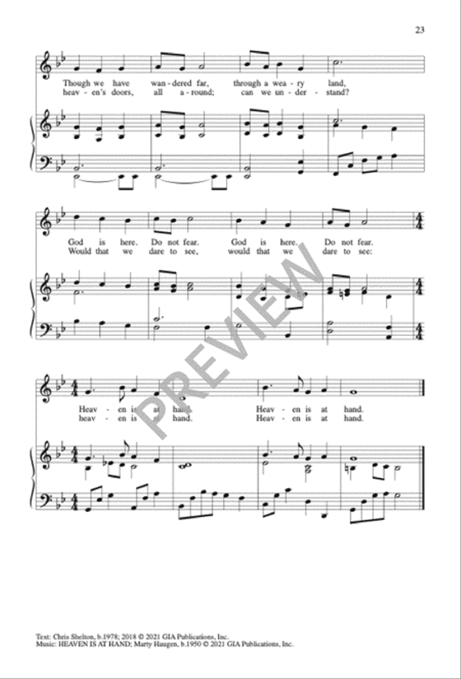 Sing No Empty Alleluias Sacred scores gallery preview page 21