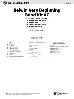 Belwin Very Beginning Band Kit #7: Score