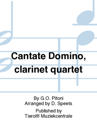Book cover for Cantate Domino, Clarinet Quartet