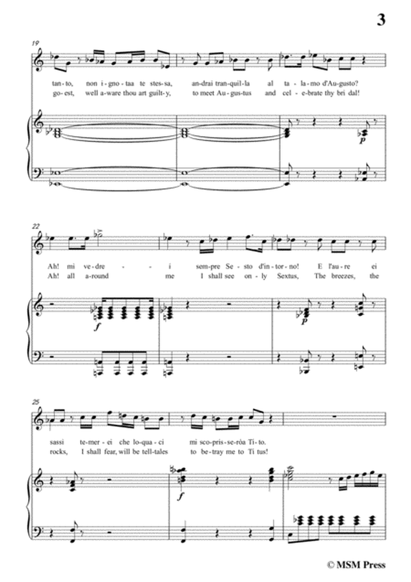 Mozart-Non più di fiori vaghe catene,from 'La Clemenza di Tito',in C Major,for Voice and Piano image number null