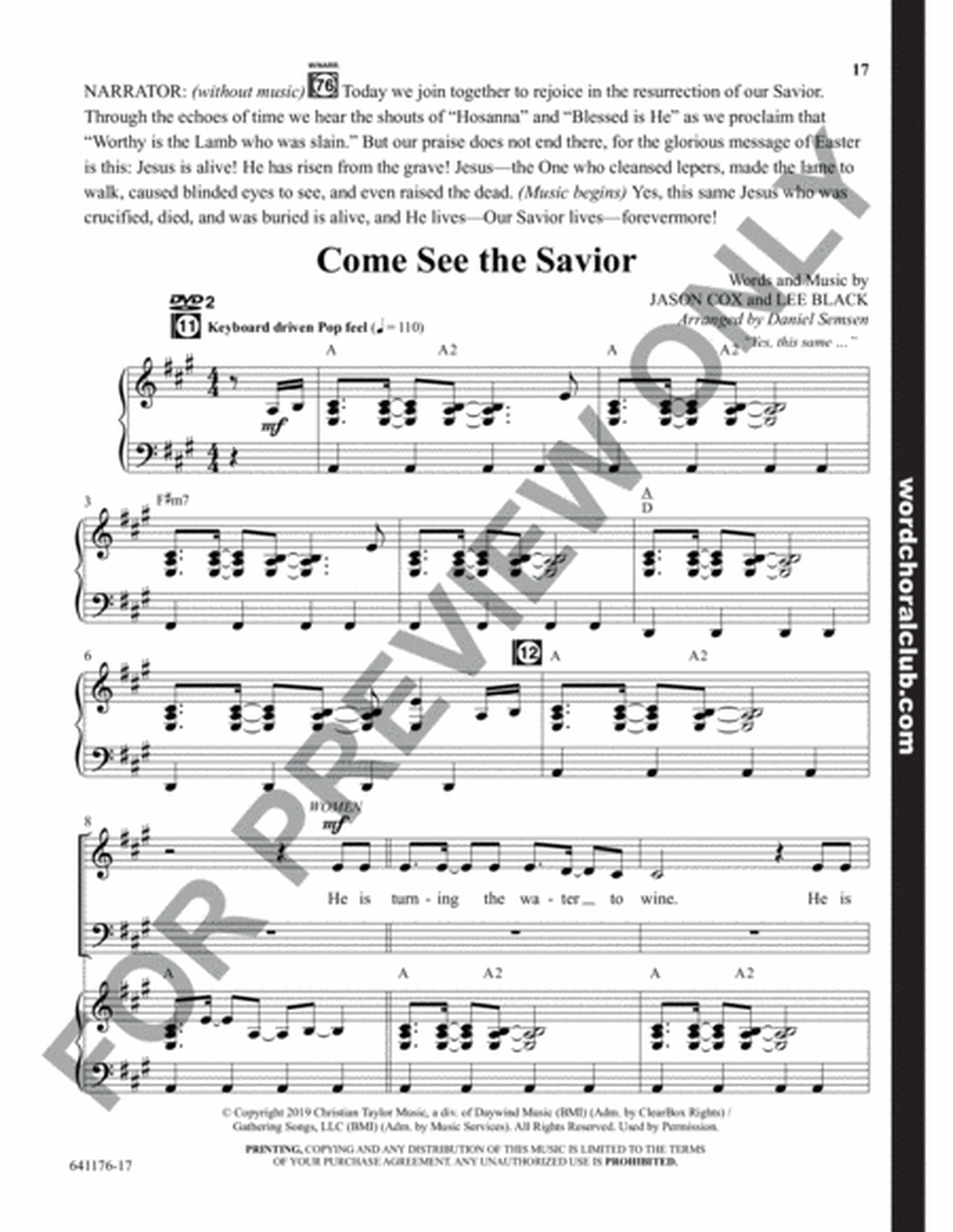 JESUS The Undefeated One - Choral Book