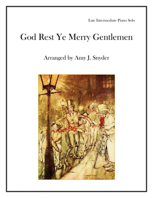 Book cover for God Rest Ye Merry Gentlemen, piano solo