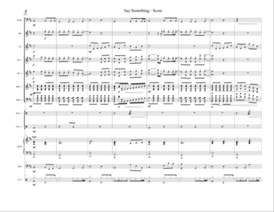 Say Something Say Something School and Community scores gallery preview page 4