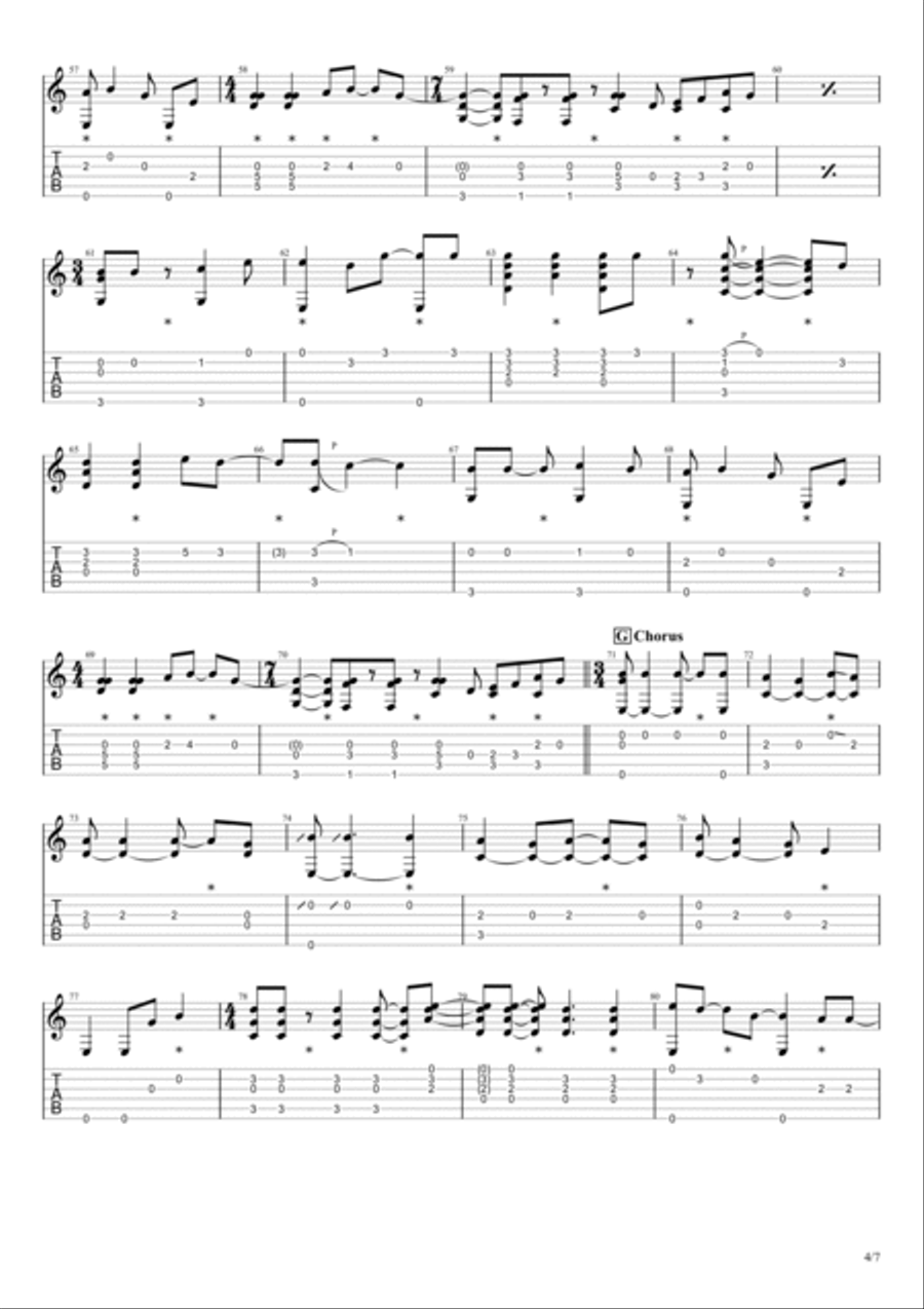 Limelight Guitar Tablature scores gallery preview page 4
