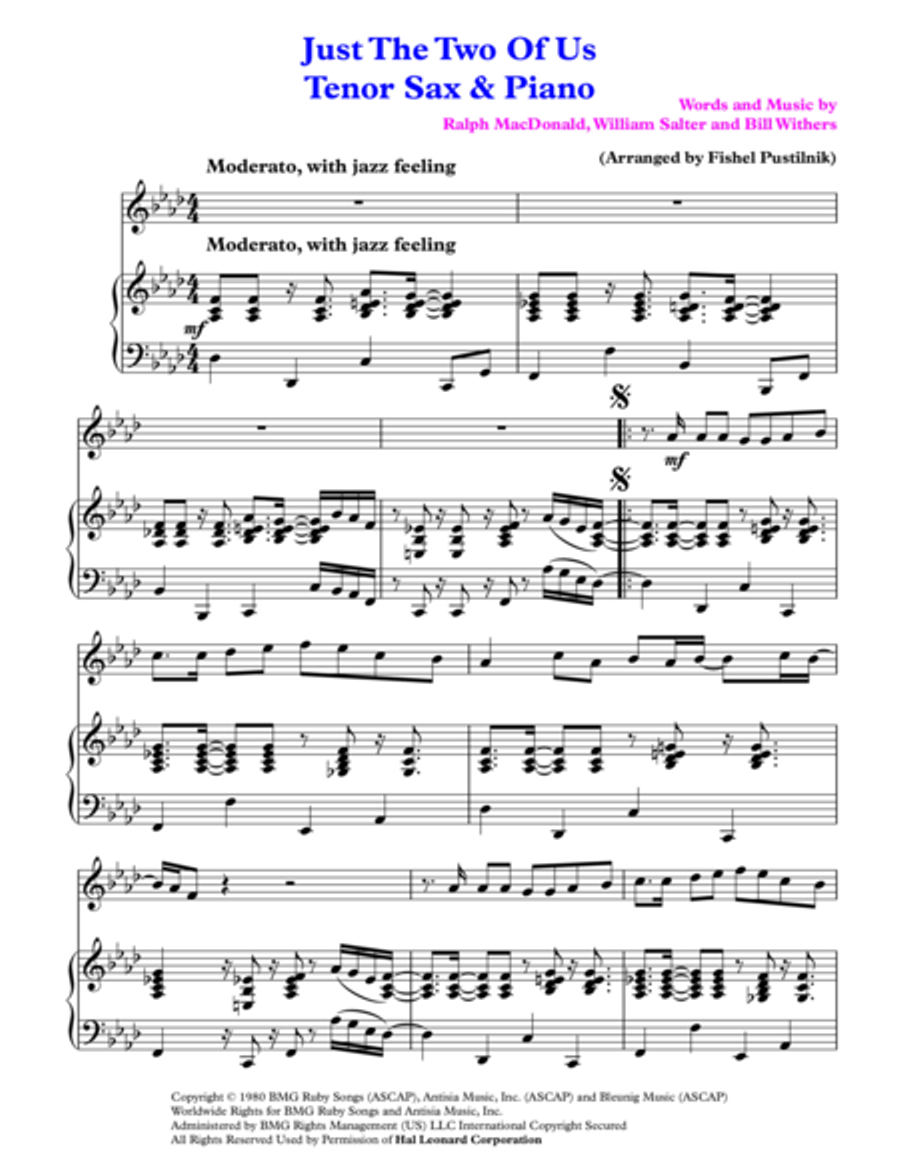 Just The Two Of Us Small Ensemble scores gallery preview page 2