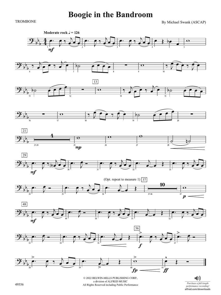 Boogie in the Bandroom: 1st Trombone
