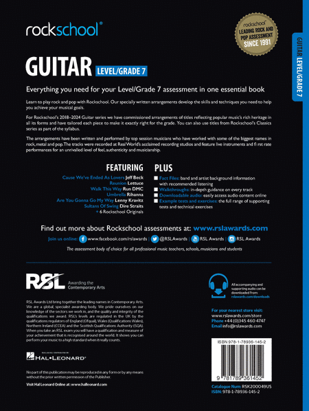 Rockschool Electric Guitar Level 7