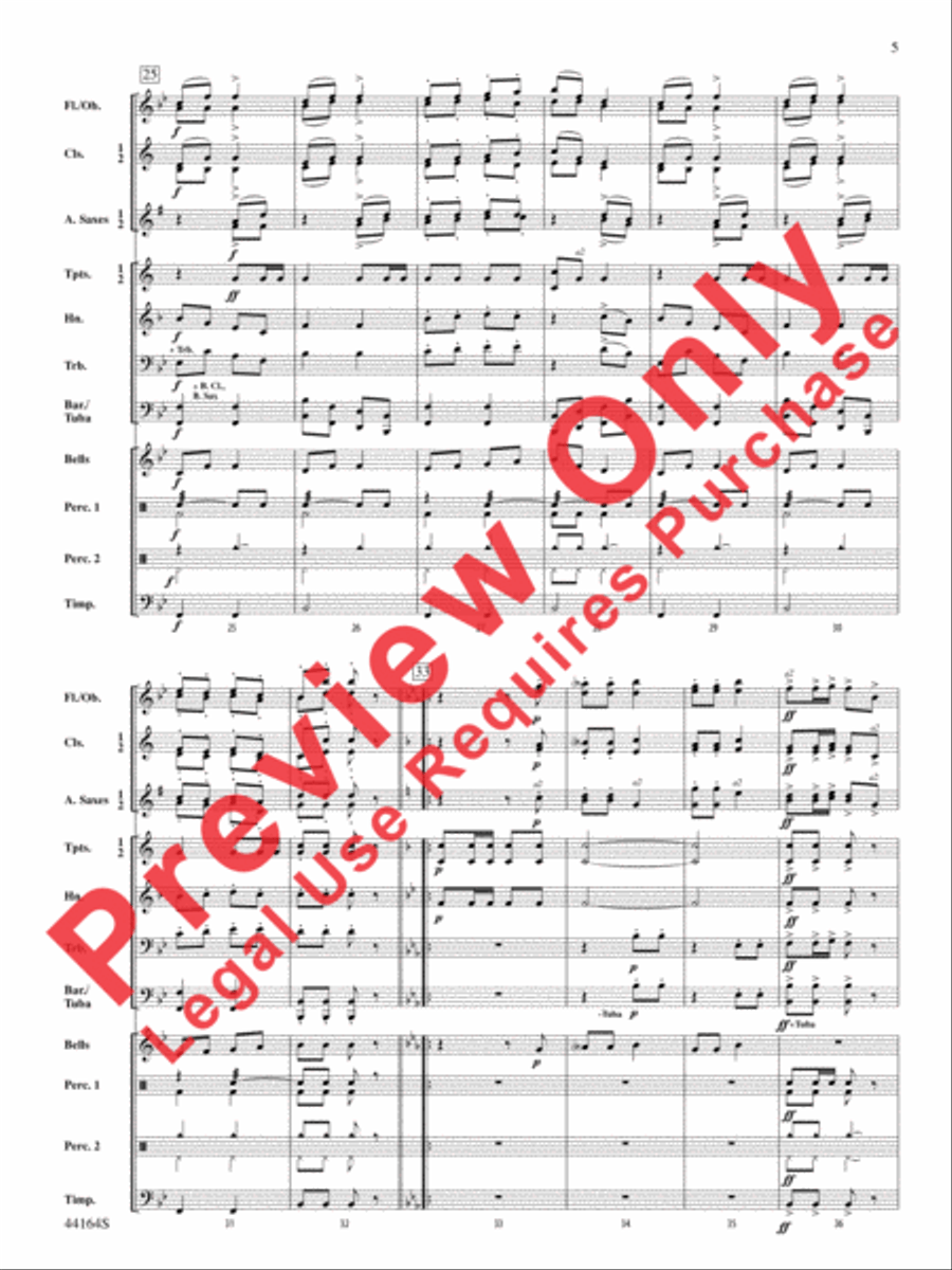 Ecossaise for Military Band, WoO 22 Concert Band scores gallery preview page 5