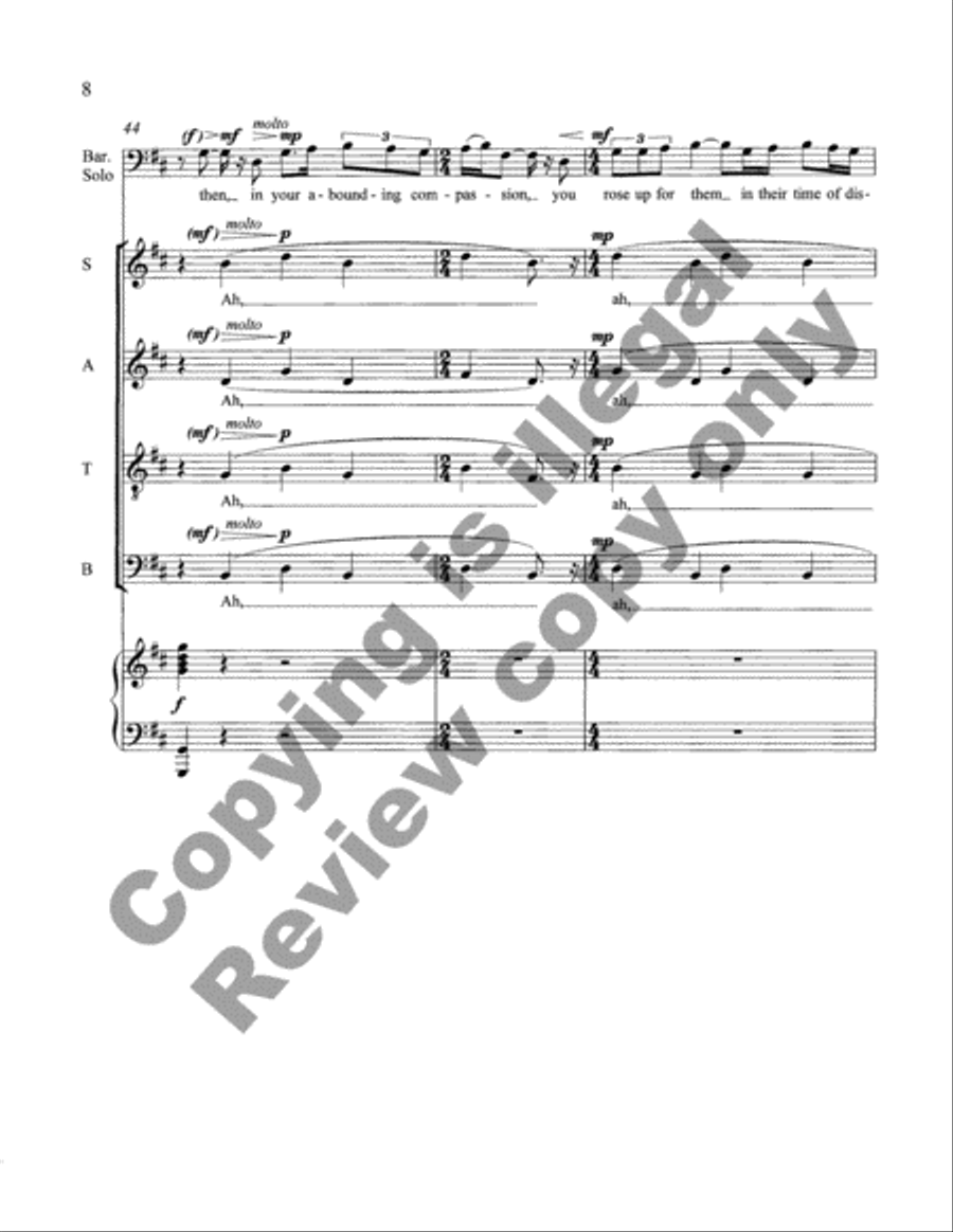 A Prayer for Chanukah 4-Part scores gallery preview page 9