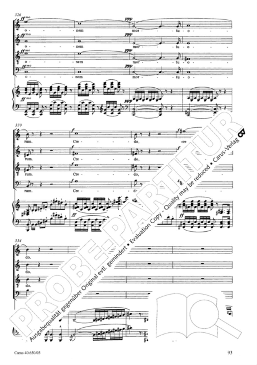 Petite Messe solennelle 4-Part scores gallery preview page 96