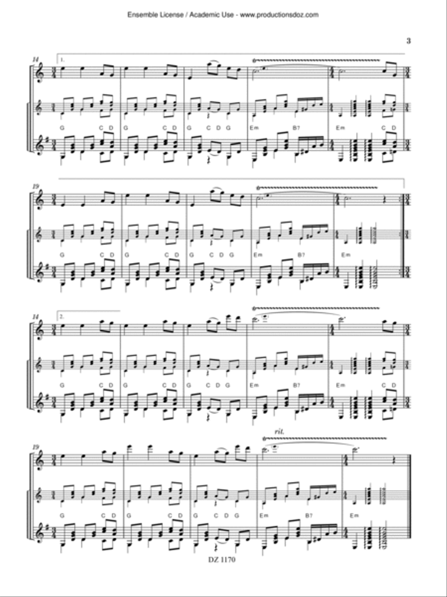 Musique des Andes Classical Guitar scores gallery preview page 3