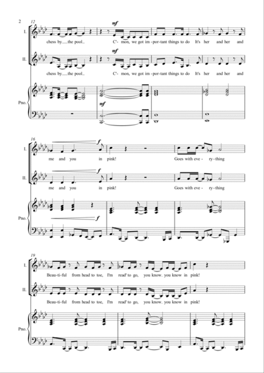 Pink Pink 2-Part scores gallery preview page 2