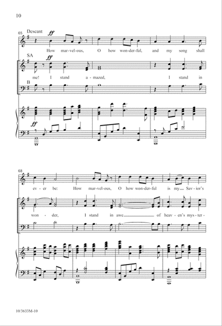 I Stand Amazed 3-Part scores gallery preview page 10