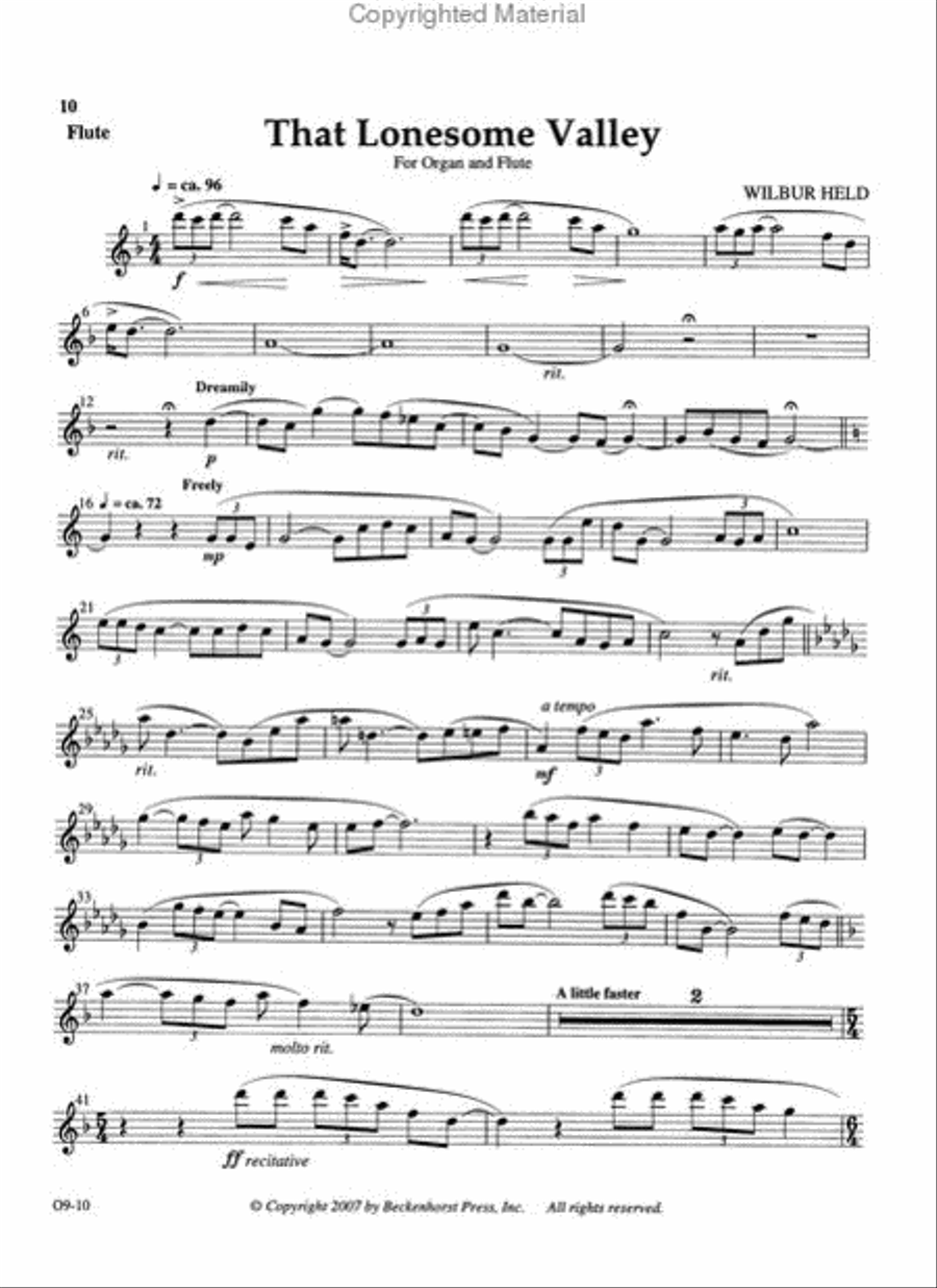 That Lonesome Valley Organ Solo scores gallery preview page 3