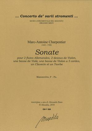 Book cover for Sonata manoscritta (F-Pn)