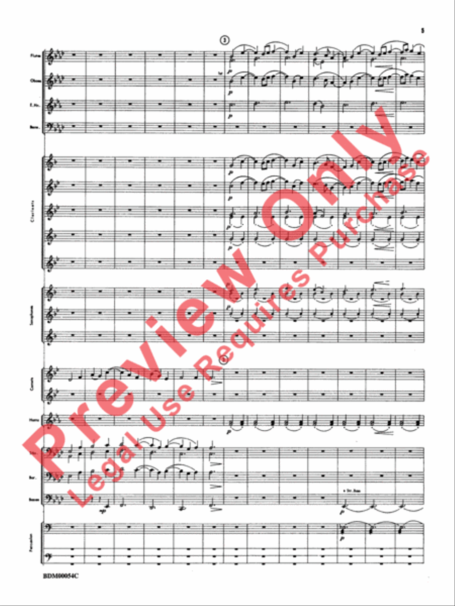 Symphonic Suite Concert Band scores gallery preview page 8