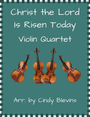 Book cover for Christ the Lord Is Risen Today, Violin Quartet