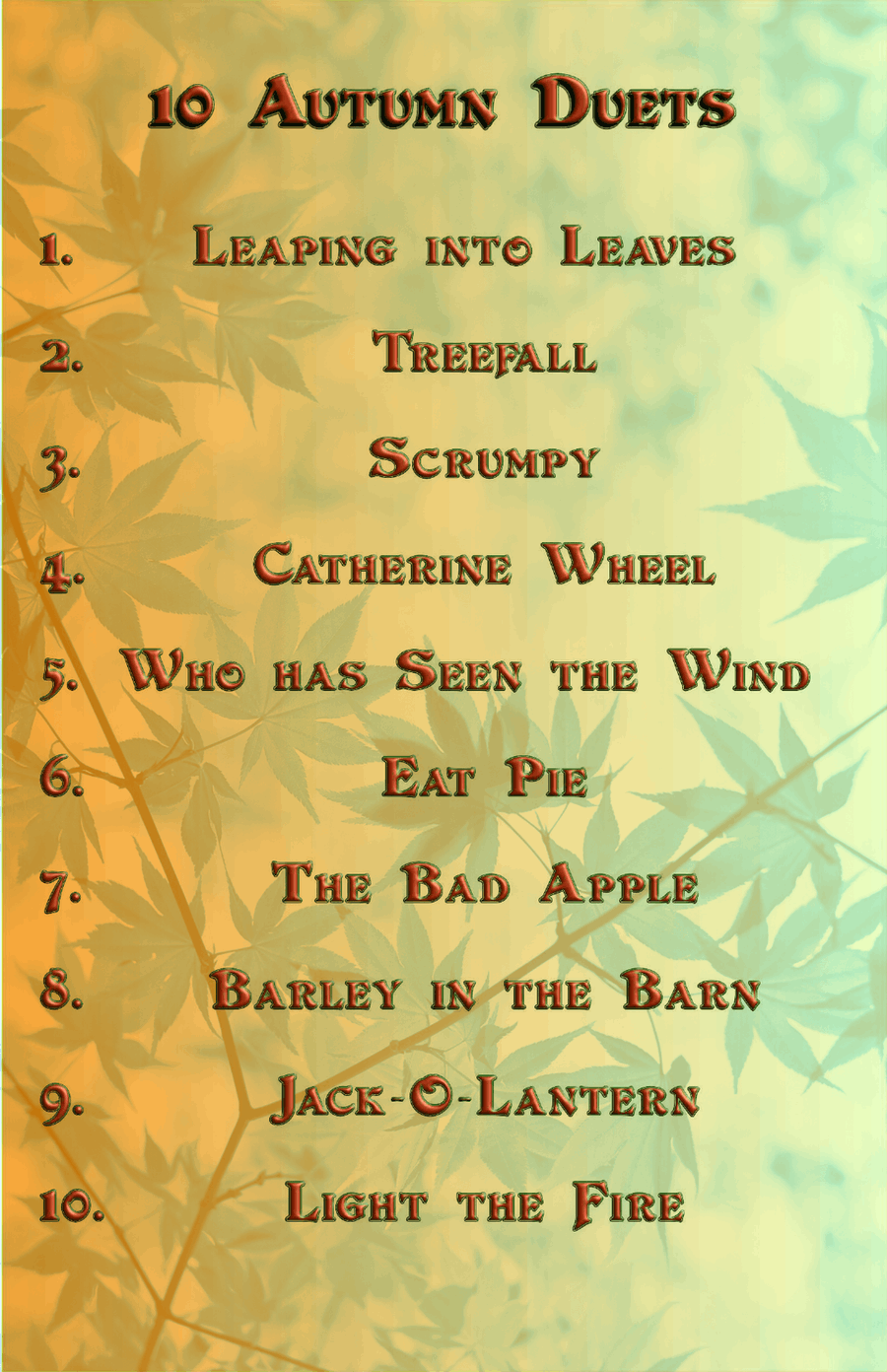 10 Autumn Duets for Flute and Trumpet Chamber Music scores gallery preview page 2