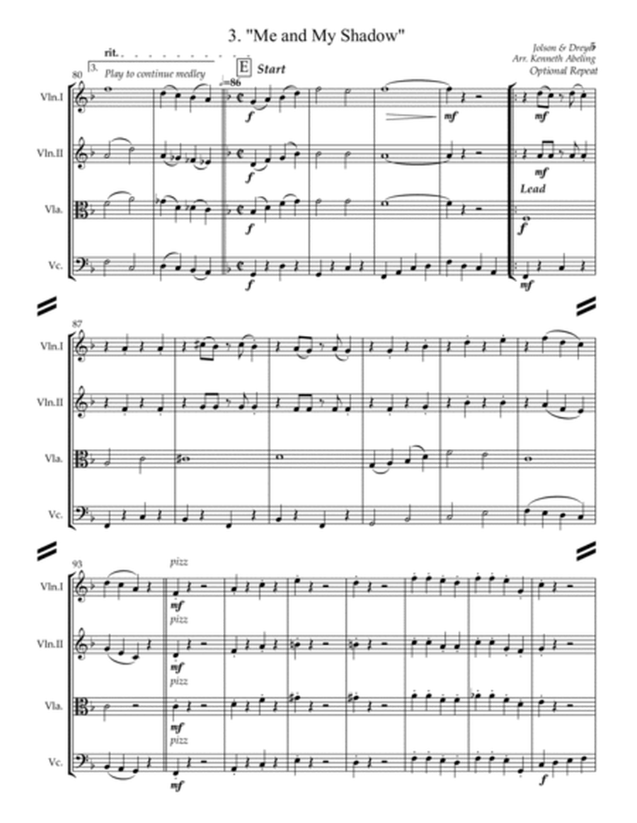 Sing-along Medley #3 (for String Quartet) image number null