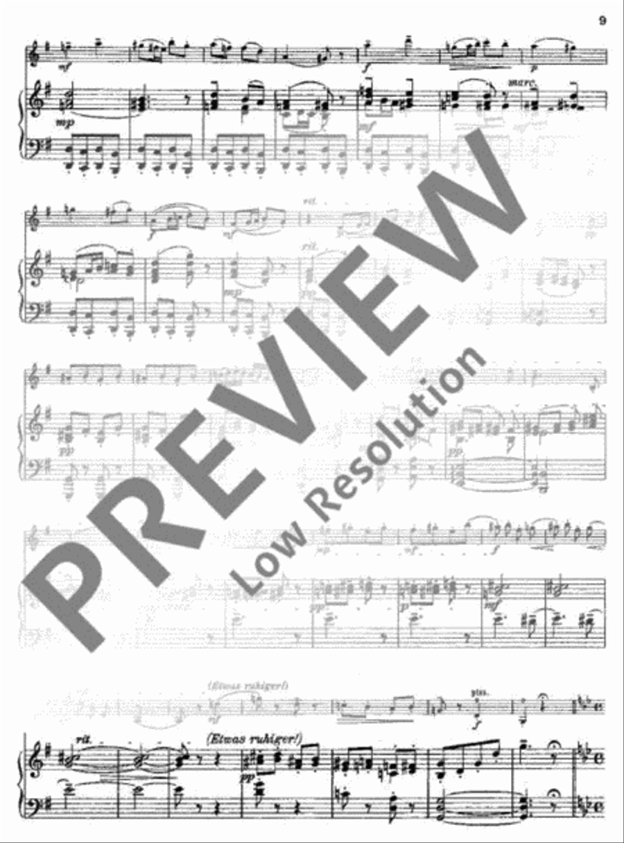 Variations on a Theme of Mozart Violin Solo scores gallery preview page 10