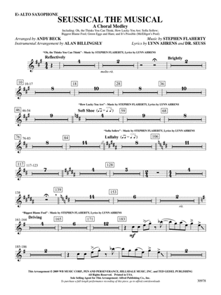Seussical the Musical: A Choral Medley: E-flat Alto Saxophone
