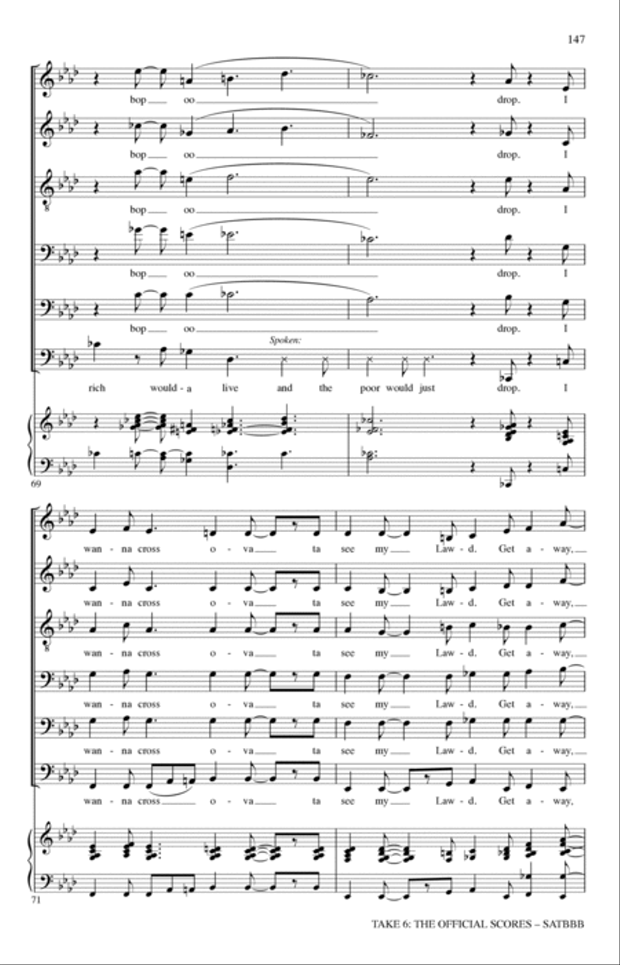 Get Away Jordan A Cappella scores gallery preview page 18
