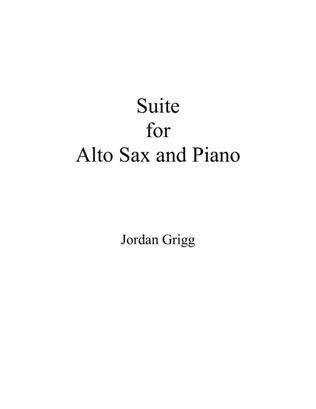 Book cover for Suite for Alto Sax and Piano