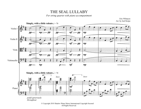 The Seal Lullaby - String Quartet w/ Piano image number null