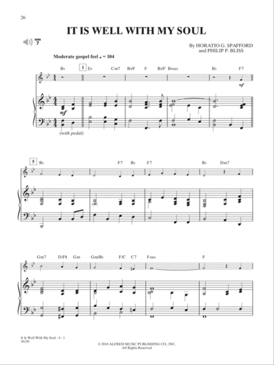 Favorite Hymns Instrumental Solos Piano scores gallery preview page 3