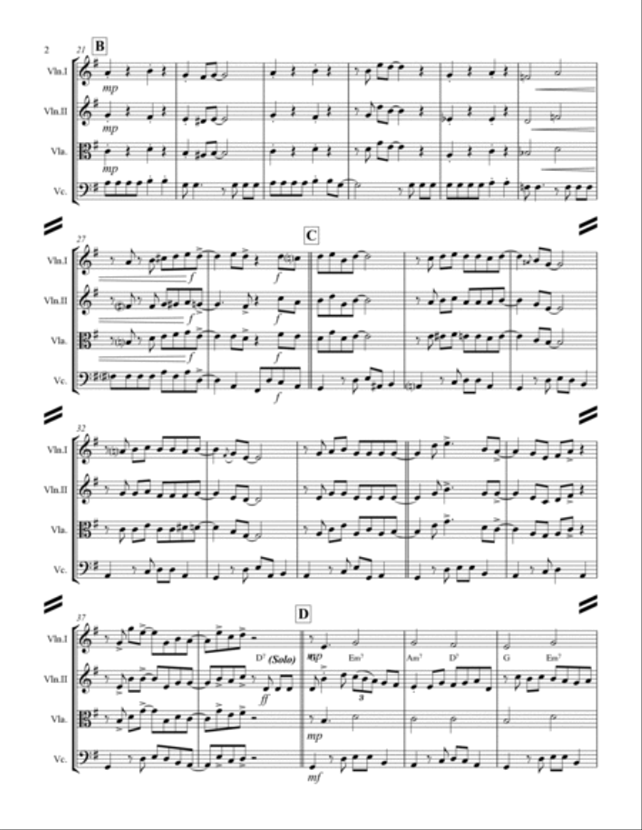 Blue Moon String Quartet scores gallery preview page 3