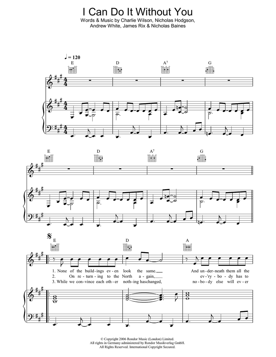 I Can Do It Without You Guitar scores gallery preview page 1