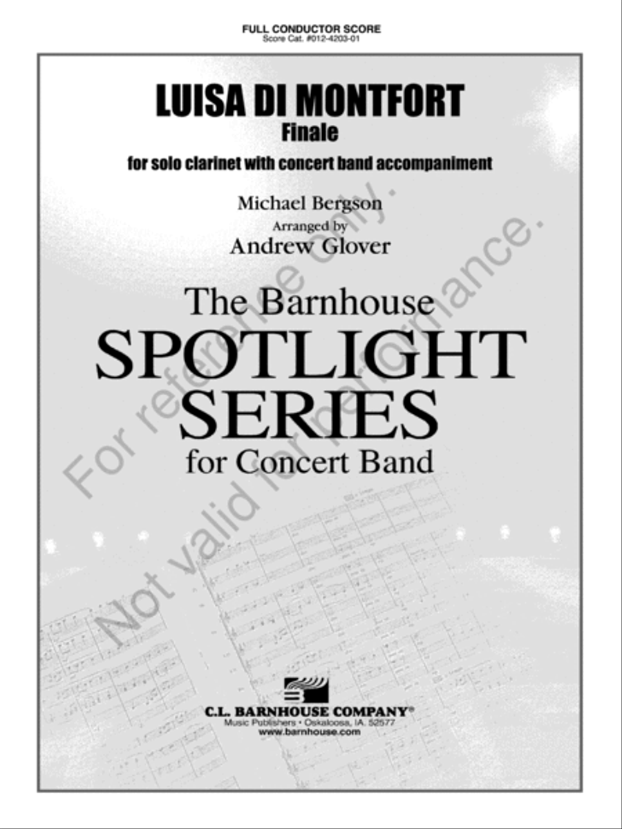Luisa di Montfort Luisa di Montfort Concert Band scores gallery preview page 2