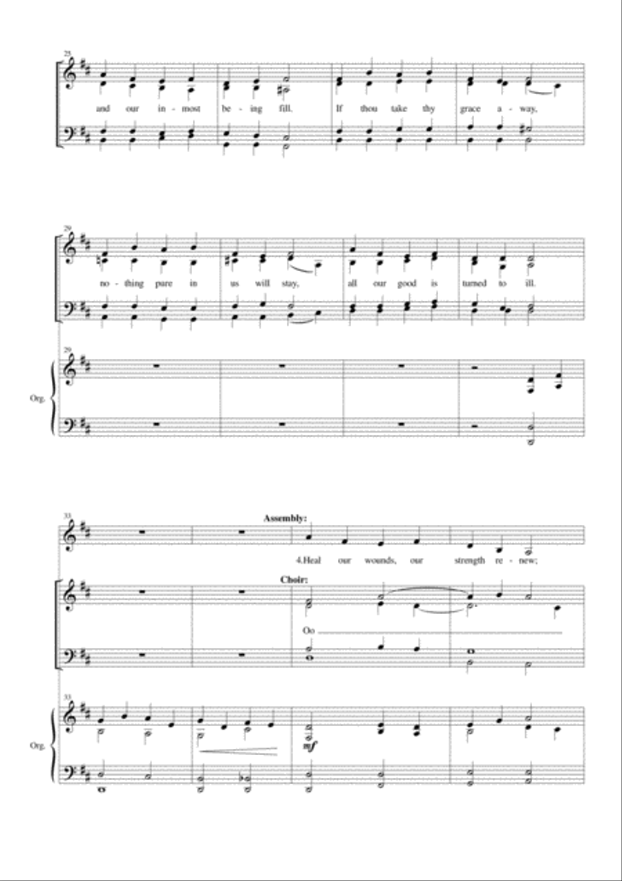 Holy Spirit, Lord of Light 4-Part scores gallery preview page 4