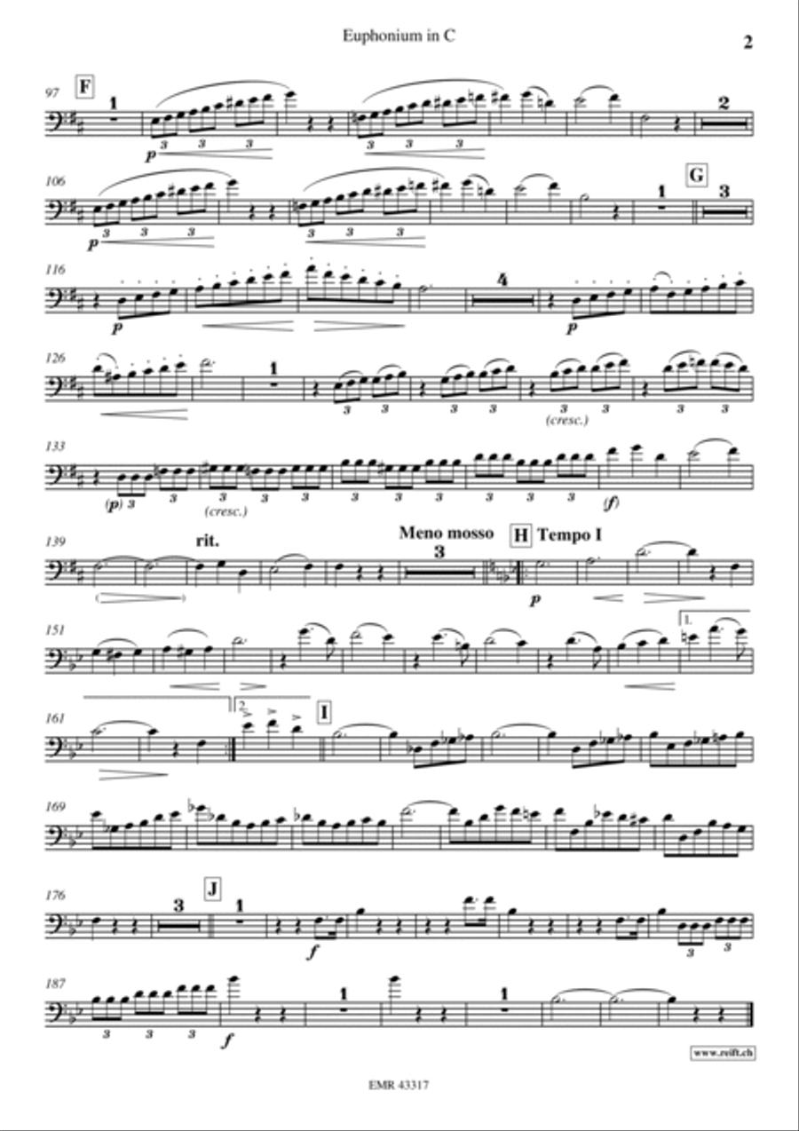 Concert Waltz Concert Waltz Euphonium scores gallery preview page 5