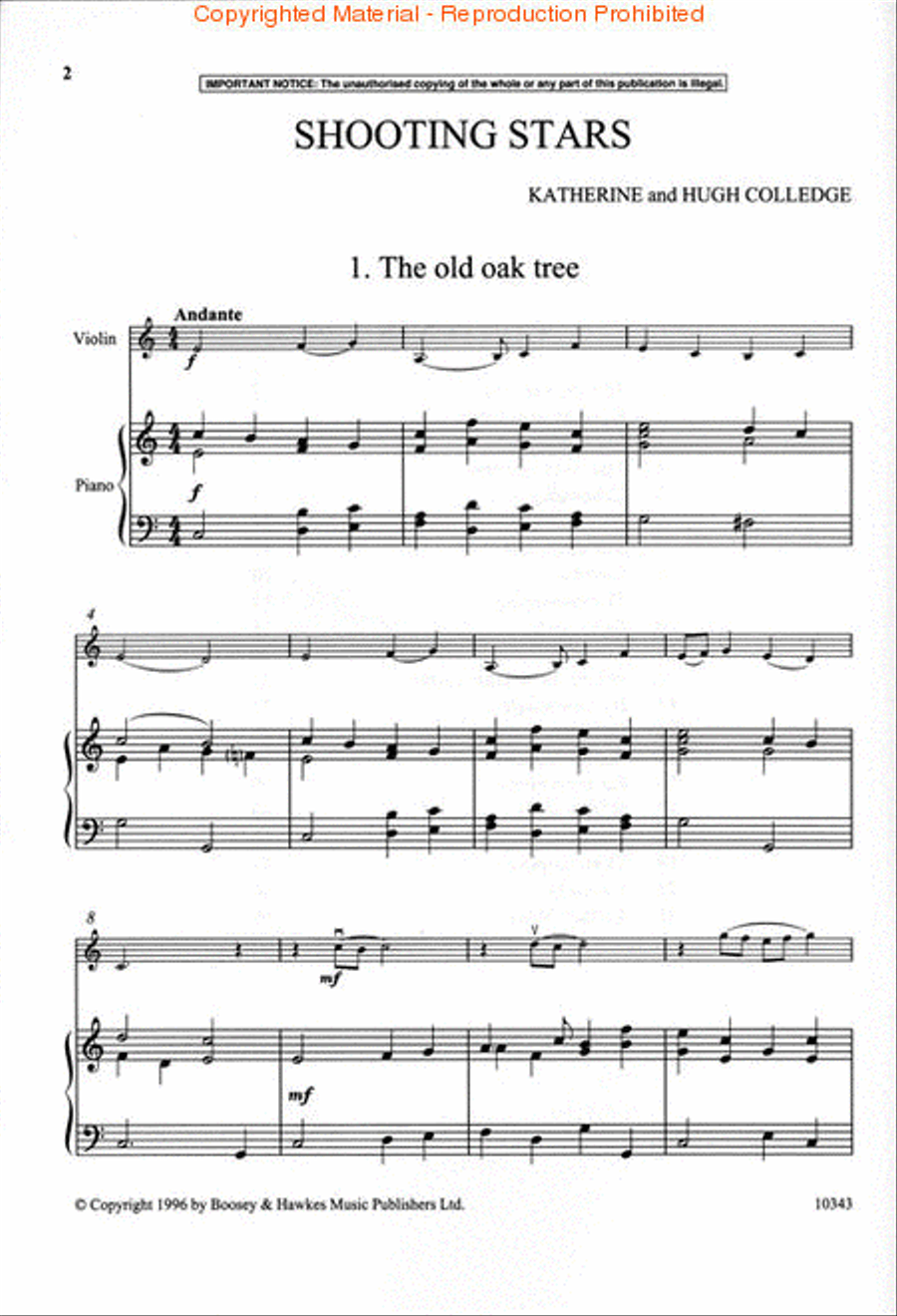 Shooting Stars Shooting Stars Violin Solo scores gallery preview page 2